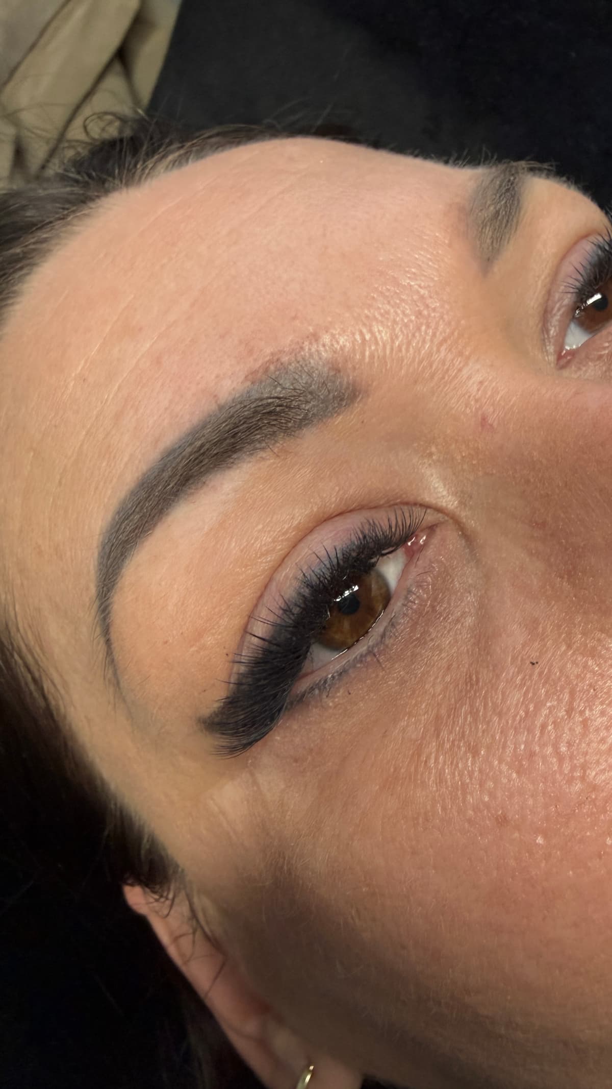 Ukážka práce - detail očí a obočia